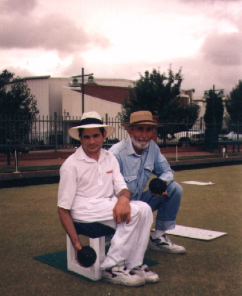 James and his Dad at the Southern Cross Club