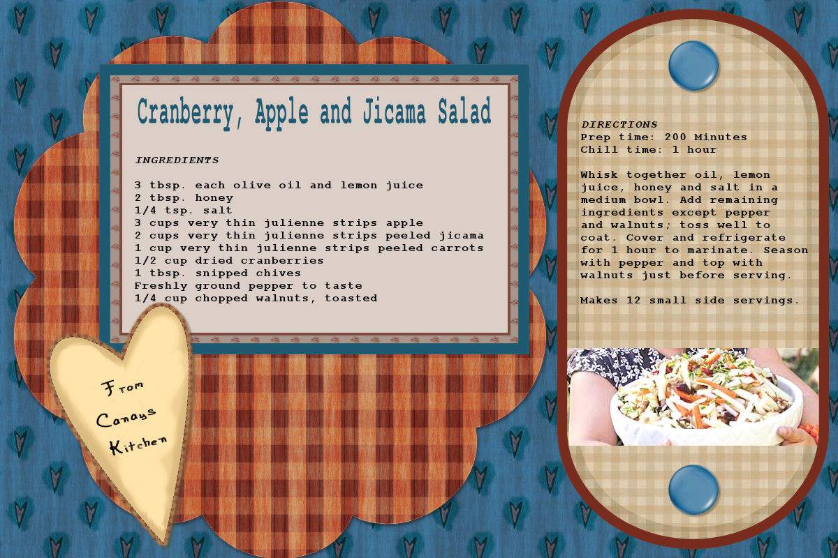 Cranberry Apple and Jicama Salad