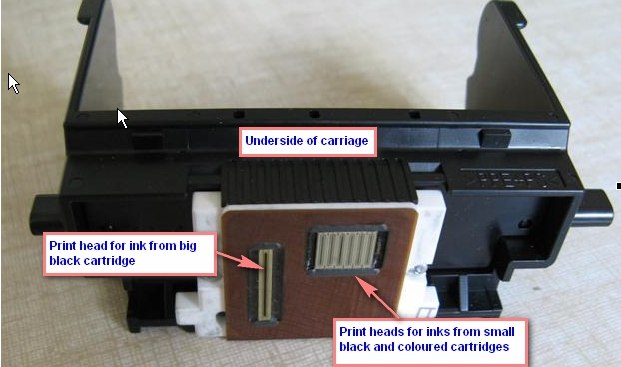 THE HEADS ON ON A CANON i865 AND SOME PIXMA PRINTERS