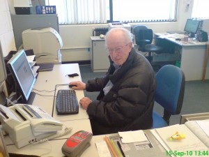 Peter Watney, PCUG Office Volunteer, 2011